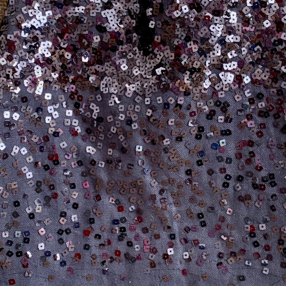 AEROPOSTALE Canvas Tote w/ Sequins Black Gray - Picture 2 of 6